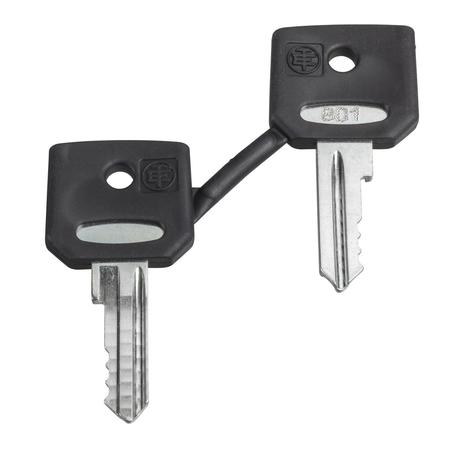 SCHNEIDER ELECTRIC Key, Harmony XB4, Set of 2 keys, key 455 with one booted ZBG455P