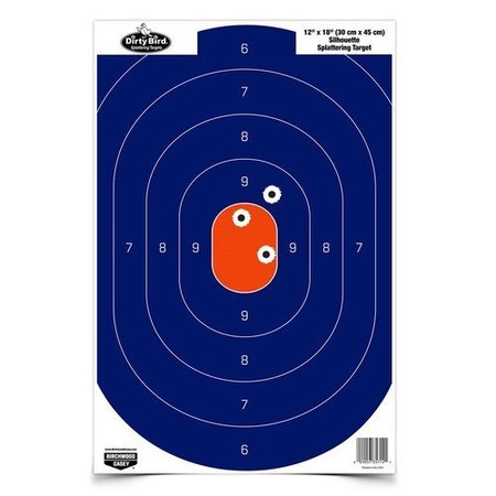 BIRCHWOOD CASEY Dirty Bird Blue/Orange Oval, 12x18 BC-35718