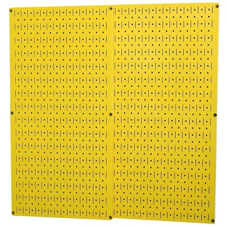 Wall Control Industrial Pegboard, Yellow Metal Peg Boards, PK2 35-IP-3232-Y