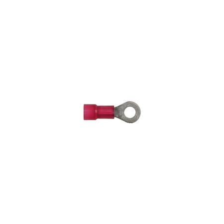 DISCO Red Nyln 22-18 WireTerminal #8 Stud Size Ring Type PK25 3604PK