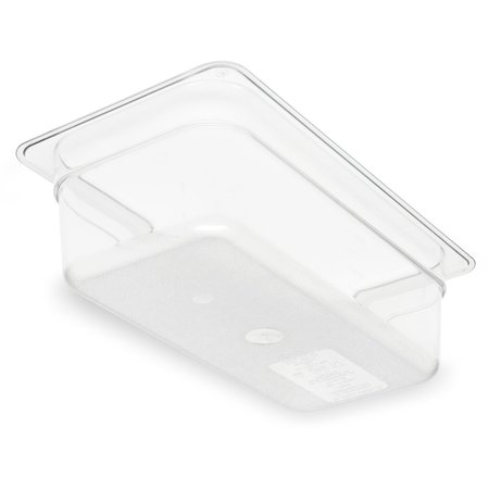 CARLISLE FOODSERVICE Food Pan PC, 4", DP, 1/3, Clr, PK6 3066107