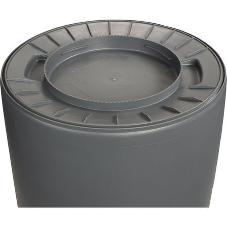 BRONCO 32 gal Round Trash Can, Gray 84103223