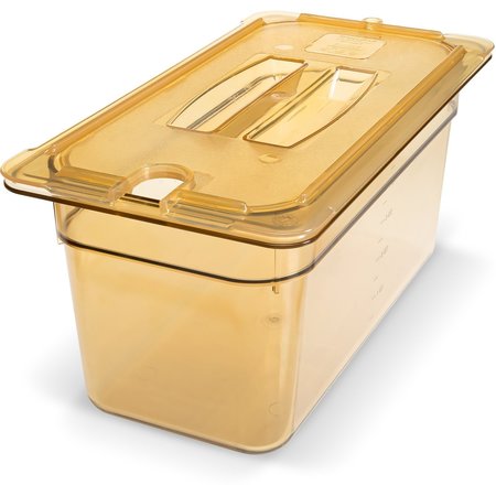 Carlisle Foodservice Food Pan HH, 6", DP, 1/3, Amber, PK6 3086213