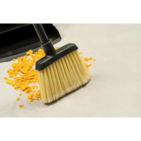DUO-SWEEP Duo-SweepÂ® Flagged Angled Broom Head, 6 in L Bristles, Handle Not Included L Handle 4686700