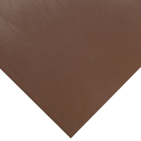 Rubber-Cal Silicone Sheet - 50A - Smooth Finish - No Backing - 0.032" Thick x 36" Width x 36" Length - Brown 36-005N-032