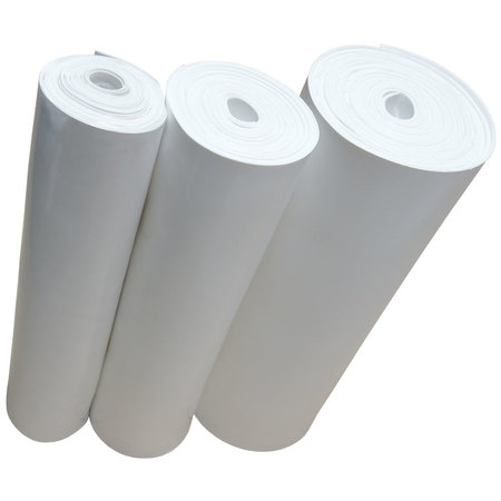 Rubber-Cal Silicone Sheet - 50A Durometer - No Backing - 0.062" Thick x 36" Width x 36" Length - White 36-005W-062