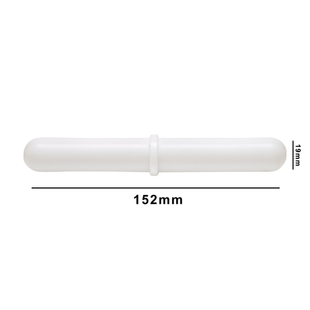 BEL-ART Bel-Art Spinbar Giant Magnetic Stir Bar: 152 x 19mm, White, Pivot Ring F37122-0006