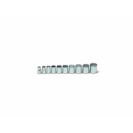 WRIGHT TOOL 3/8" Drive SAE, 10 pcs 378