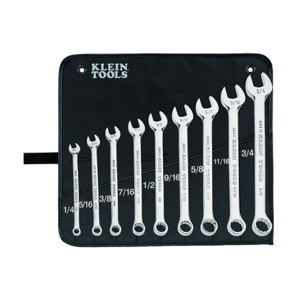 KLEIN TOOLS Combination Wrench Set, 9-Piece 68402