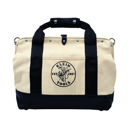 Klein Tools Bag/Tote, Tool Bag, Black, Canvas, 11 Pockets 5003-18
