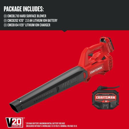 Craftsman V20 Cordless Hard Surface Blower Kit CMCBL710D1