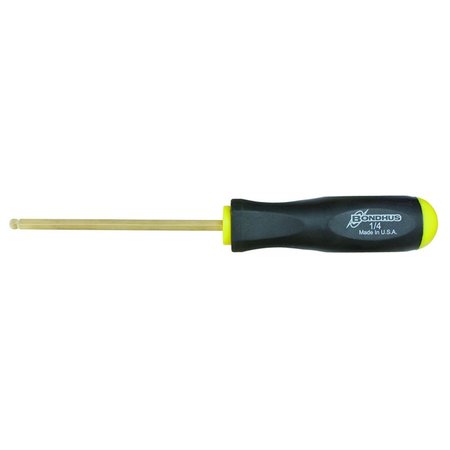 BONDHUS 1/2In Plated Ball End Screwdriver Hex 1/2" 38616