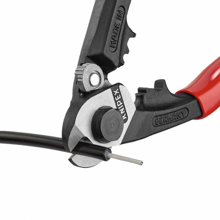 Knipex Wire Rope Cutter, Center Cut, 7 1/2 in 95 61 190 SBA