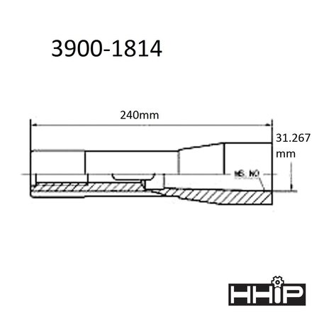 Hhip R8 To MT4 Morse Taper Sleeve 3900-1814