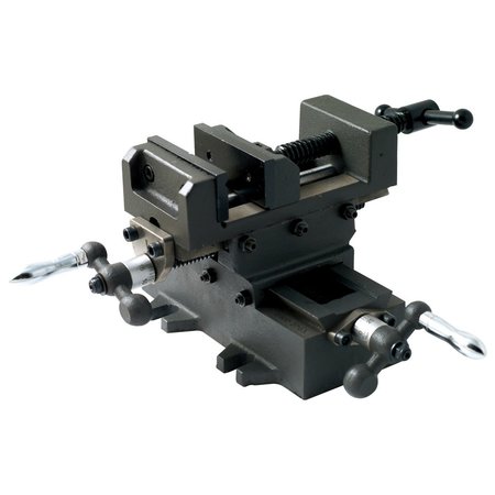Hhip 3" Heavy Duty Cross Slide Vise With Metric Dial 3900-2703