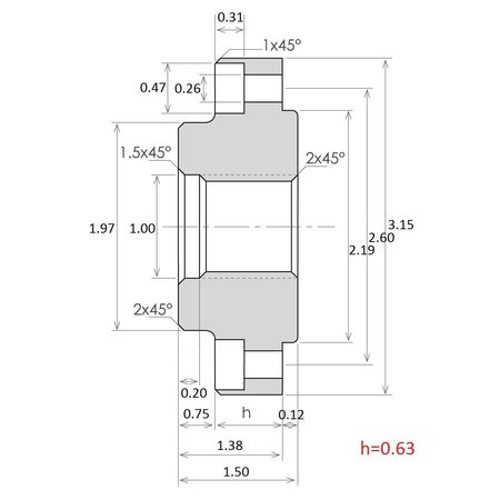 Hhip 3" 3-Jaw Chuck 1-8 Threaded Backplate 3900-3110