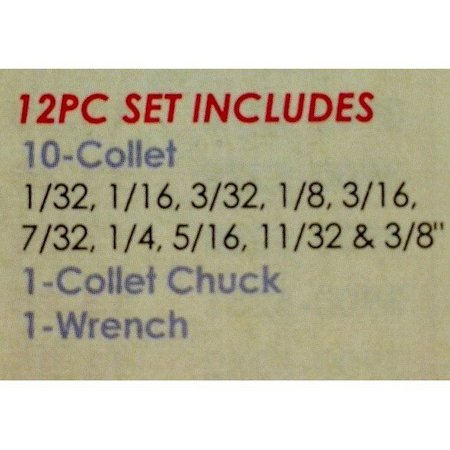 Hhip ER-16 CAT40 V-Flange Spring Collet Chuck Set 3900-4016