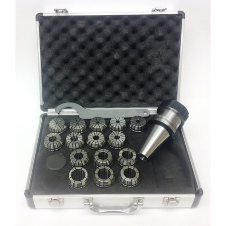 Hhip ER-40 CAT40 V-Flange Spring Collet Chuck Set 3900-4040