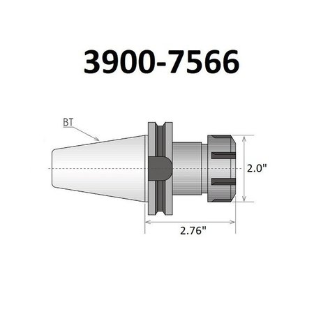 Hhip ER-32 BT30 Spring Collet Chuck 3900-7566