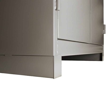 LYON Storage Cabinet, Welded, 14 ga., 4 Shelves DD1120V