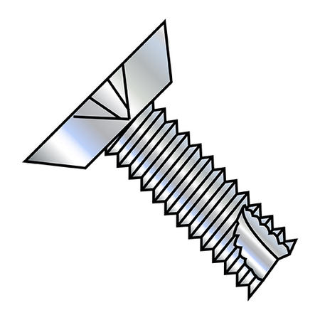 ZORO SELECT Concrete Screw, Flat, Steel Zinc Plated, 5000 PK 14083PU