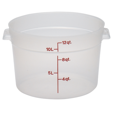 Cambro Food Storage Container, Clear EARFS12PP190