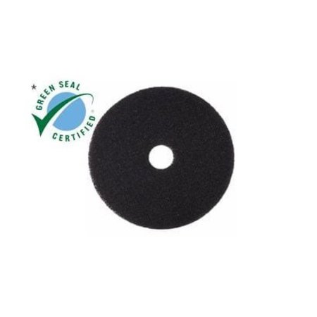 3M Black Stripper Pad 7200, 10 in, PK5 7200