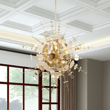 LIVEX LIGHTING Circulo 12 Light Satin Brass Grand Foyer 40079-12