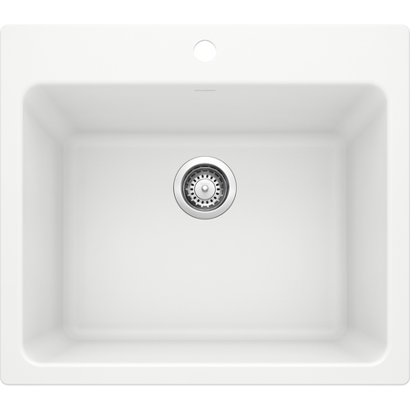 Blanco LIVEN Dual Mount Granite Composite 25" x 22" Laundry Sink White 401927