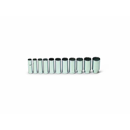 WRIGHT TOOL 1/2" Drive SAE, 11 pcs 402