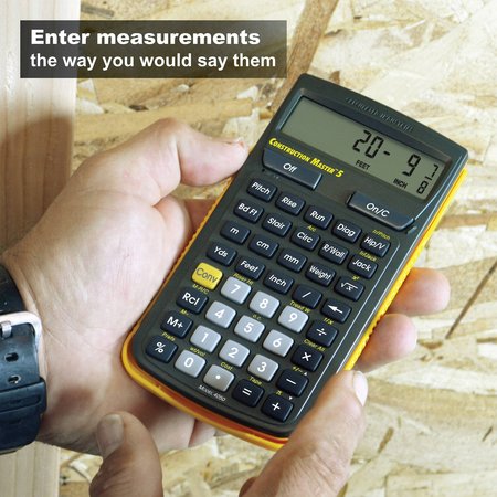 Calculated Industries Construction Calculator, 5 5/8 Lx3 In W 4050