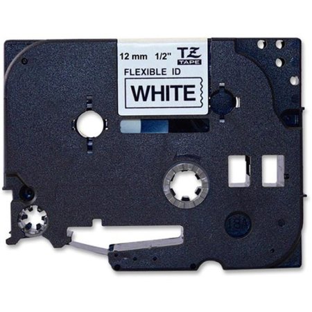 Brother Adhesive TZ Tape (R) Cartridge 0.47"x26ft., Black/White TZEFX231