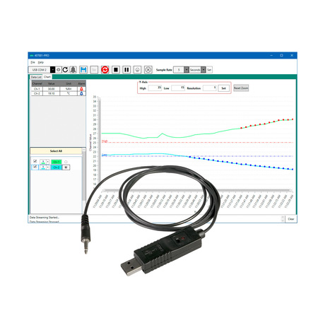 EXTECH Data Acquisition Software and Cable 407001-PRO