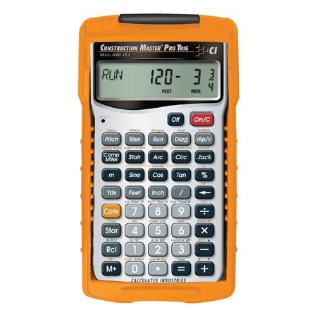 Calculated Industries Construction Calculator, 6 Lx3 1/4 In W 4080