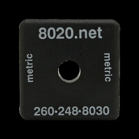 80/20 End Cap W/Push-In Fastener Black 40 S 40-2030