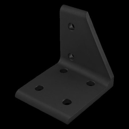 80/20 Inside Corner Bracket, Left Hand 6 Hole 40-4309-BLACK