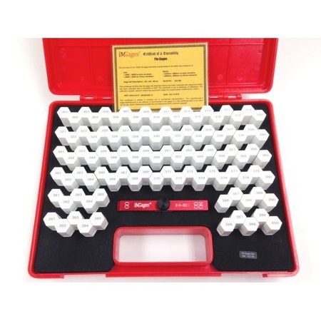 HHIP 100 Piece .301-.400" Minus Class ZZ Pin Gage Set With Handle 4103-3007