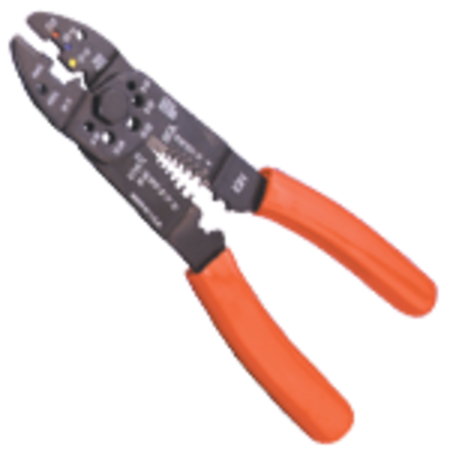 QUICKCABLE Crimp Tool for Primary Wire, Capacity: Solid: 18 to 8 AWG, Stranded: 22 to 10 gauge 420183-2001