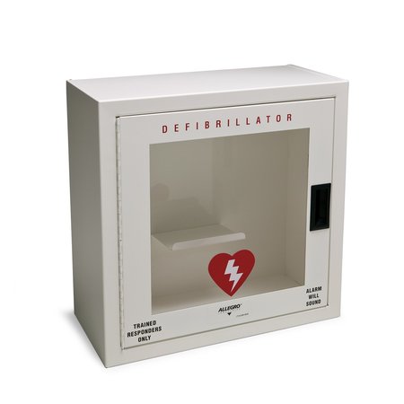 ALLEGRO INDUSTRIES Small Defibrillator Wall Case with Alarm 4210-01