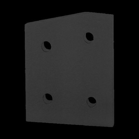 80/20 Angle Joining Plate, 15 Deg 4 Hole 15S 4316-BLACK