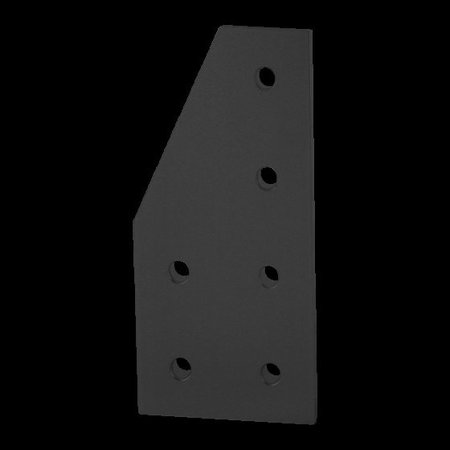 80/20 Blk 15 S 6 Hole 90 Degree Joining Plate 4320-BLACK