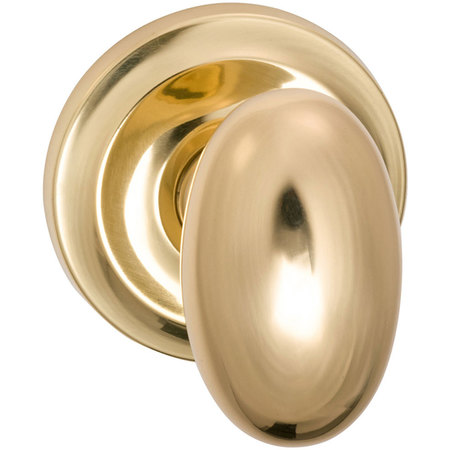 OMNIA Knob with 2-5/8" Rose Single Dummy Unlacquered Bright Brass 432 432/00.SD3A