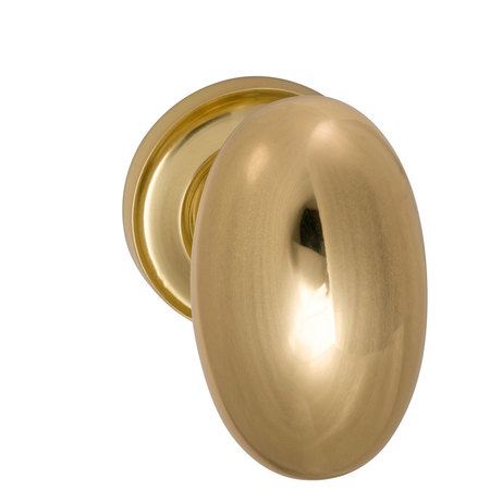 OMNIA Knob with 1-3/4" Rose Single Dummy Unlacquered Bright Brass 432 432/45.SD3A
