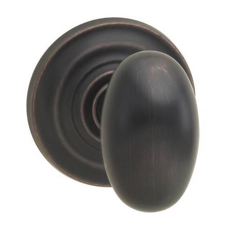 OMNIA Knob Traditional Rose Pass 2-3/8" BS Full Lip Strike Tuscan Bronze 434 434TD/238F.PATB