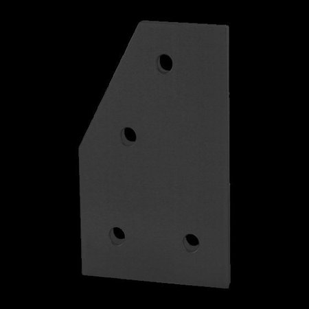 80/20 Angle Joining Plate, 60 Deg, 4 Hole, 15S 4361-BLACK
