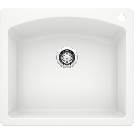 BLANCO Diamond Silgranit Dual Mount Kitchen Sink - White 440211