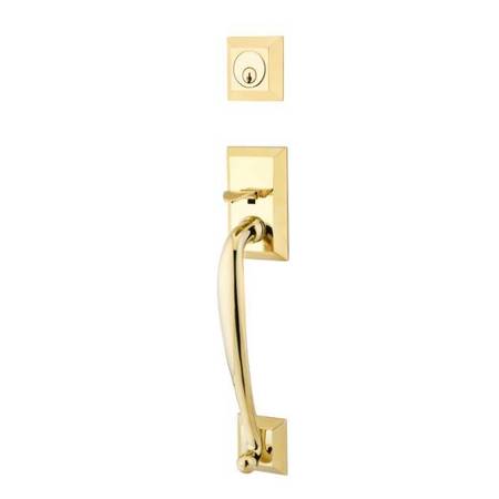 EMTEK Lifetime Brass Handleset 4403ATNPVDLH 4403ATNPVDLH