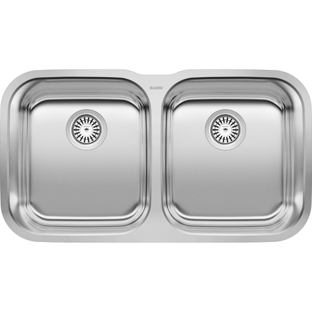 BLANCO Stellar Equal Double Bowl Undermount Stainless Steel Kitchen Sink 441020