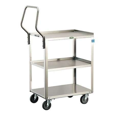 LAKESIDE Stainless Steel Handler Series 3 Shelf Cart; 500 lb Capacity, 18"x27" 4422