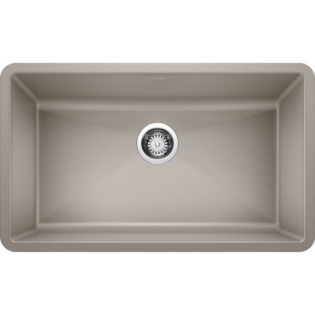 BLANCO Precis Silgranit Super Single Undermount Kitchen Sink - Truffle 441297